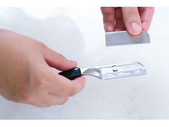 ビューティーフェイス イオンモール広島府中店/お肌に優しいガード刃を使用