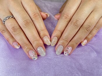 エリートネイル(Elite Nail)/春押し花ネイル【赤羽】