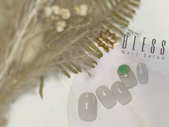ネイルアンドアイラッシュ ブレス エスパル山形本店(BLESS)/天然石風ビジュー