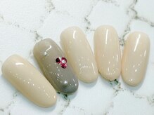 チェリーズネイル(Cherrys Nail)/シンプル フラワーネイル