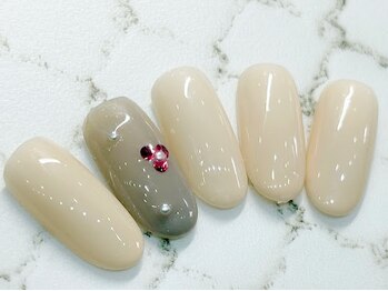 チェリーズネイル(Cherrys Nail)/シンプル フラワーネイル