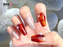 ネイリックス 栄ガスビル(NAILX)/べっ甲×マグネット　ニュアンス