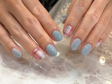 ミアネイル(Mia nail)/ワンカラー+アート2本♪
