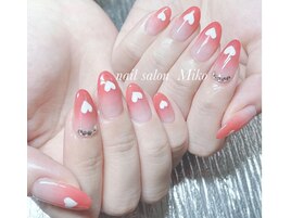 手書きハートネイル