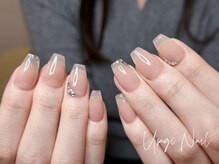 ウサギネイル 新大久保店(usagi nail)/マグネットフレンチ秋可愛い