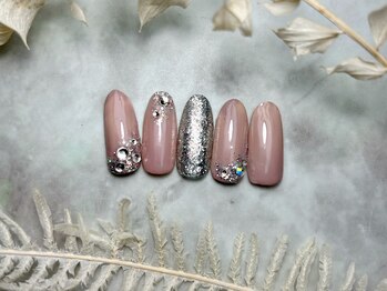 ブリスフルハピネス(Blissful happiness)/定額ネイル(simple)秋冬ver.