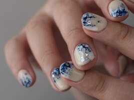 ニュアンスブルーネイル
