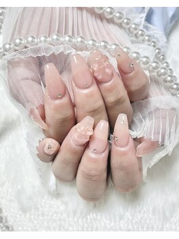 リボンネイル/ちゅるん系ネイル