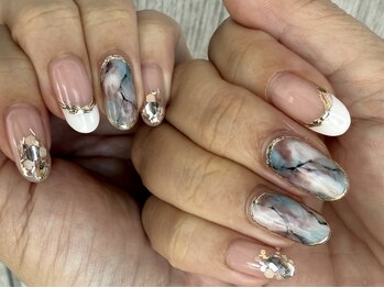 大理石ネイル