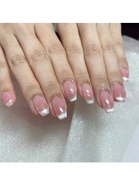 ちゅるんチークネイル