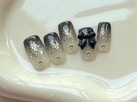 ブラックラメリボン