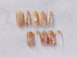 シンプルニュアンスネイル♪