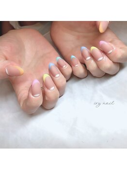 アイビーネイル(ivy-nail)/カラフルフレンチ♪