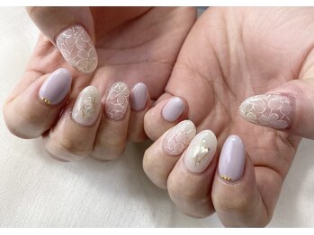 08ネイル(08 nail&school)/レースフラワー☆