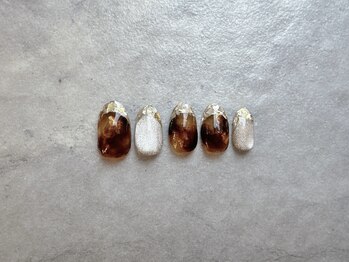 エンジェリック カラーズ(Angelic colors)/べっ甲ガラスフレンチネイル☆