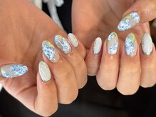 ミティネイル 北中城(mittynail)/紫陽花/お花ネイル/ニュアンス