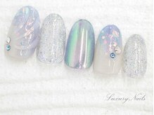 ラグジュアリーネイルズ オオミヤ(Luxury Nails Omiya)/ミラー*ぷっくりアート