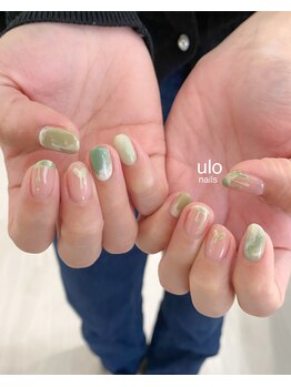 抹茶チョコレートネイル