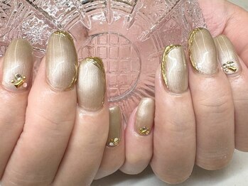 フォフォネイル 自由が丘(Fofo nail)/【ゴールドミラー】