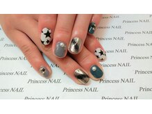 プリンセスネイル(Princess NAIL)/ジェル乗せ放題8500円アート例☆