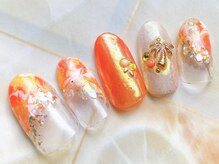 アミネイルズ(AmiNails)/マーブルネイル♪
