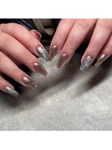 ワイルド ロマンス(WILD ROMANCE)/ミラーネイルとニュアンスアート