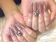 エスフィーネイルサロン リシェル(Esfy nailsalon Richer)の写真/スカルプ好きが集まるサロン★【10本フリーARTプラチナコース3h ¥16800】パーツの種類も豊富◎ギラギラもOK