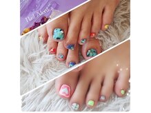 フットネイルが楽しくなるデザインをご用意しています♪