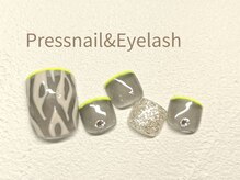 プレス ネイルアンドアイラッシュ(PRESS NAIL&EYELASH)/【フット】定額※オフ込￥13800