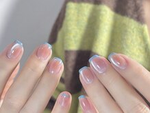 センスネイル(Sense Nail)/オンブレフレンチ/チーク/水光
