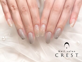 クレスト 奈良店(CREST)の写真/【近鉄奈良駅徒歩1分◎】豊富な店内サンプルから選べる上品シンプルデザインネイルをご提案♪¥6250→¥4550