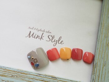 ミンクスタイル 恵比寿店(Mink Style)/お洒落くすみカラーフットネイル