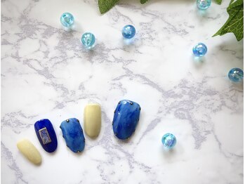 ネイルサロン プラティーン 国立(PLATINE)/デニム風ネイル