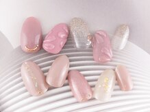 ネイルクロエ(NAIL KCLOE)/スモーキーピンク/フルデザイン