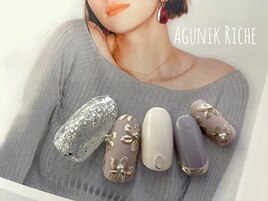 【フラワーネイル】