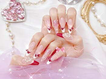 ワンホンネイル 新宿(Rumi Nail)/秋冬☆聖夜の華やかコース/新宿