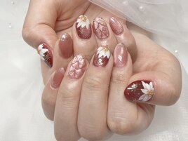 春ネイルキルティングマグネット