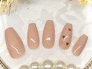 シンプルハートネイル