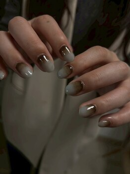 ラテネイル(Latte nail)の写真/【初回オフ無料】ニュアンス/オフィスネイルは"大人な雰囲気と抜け感"ある上品なデザインに♪長さだしも◎