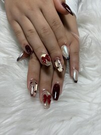 ハートフレンチネイル