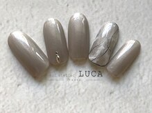 ネイルアトリエルカ(nail atelier LUCA)/L-29　上品大理石ネイル 