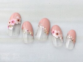 【NEW】桜ネイル/オフ込¥6990