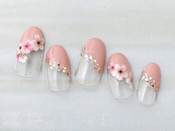 キャンアイドレッシー ヨコハマ元町店(Can I Dressy)/【NEW】桜ネイル/オフ込¥6990