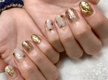 ウィズ ユー(with U produce by Megumi Ohara)/ゴールドニュアンスネイル