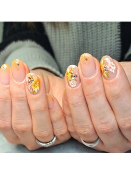 お花ネイル