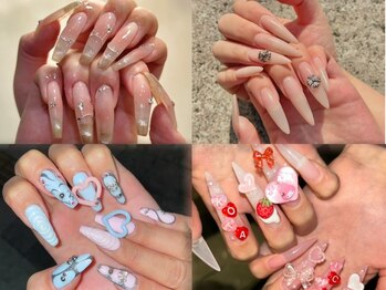 ミュー(Miu.)の写真/理想の長さを叶える＊トレンドのゴテゴテネイルやキラキラネイル、キャラクターパーツも◎