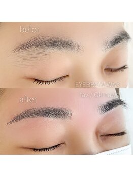 ファボ 宜野湾店(FAV)/【美眉】黄金比WAX+眉メイク