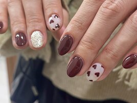 バレンタインネイル