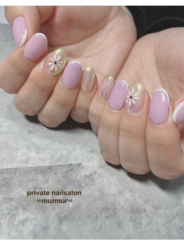 プライベート ネイルサロン マーマ(murmur)/オーロラミラーネイル