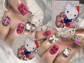 迷彩ネイル